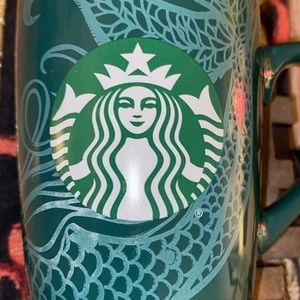 🆕☕️🧜‍♀️STARBUCKS 10oz. 2020 Coffee Mug in Hunter Green.